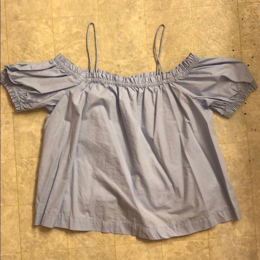 Off the shoulder spaghetti strap top